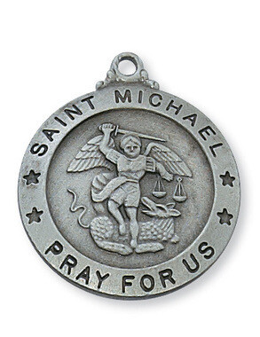Pewter St Michael Medal D575MK