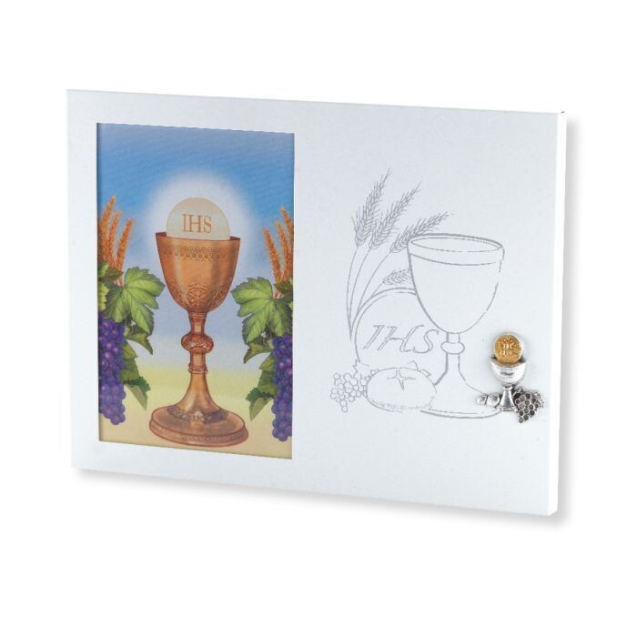 Communion Frame with White with Chalice 2240