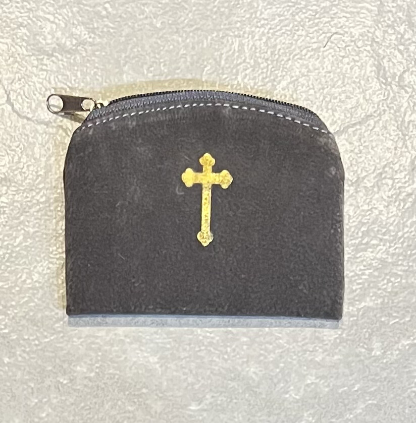Suede Rosary Case