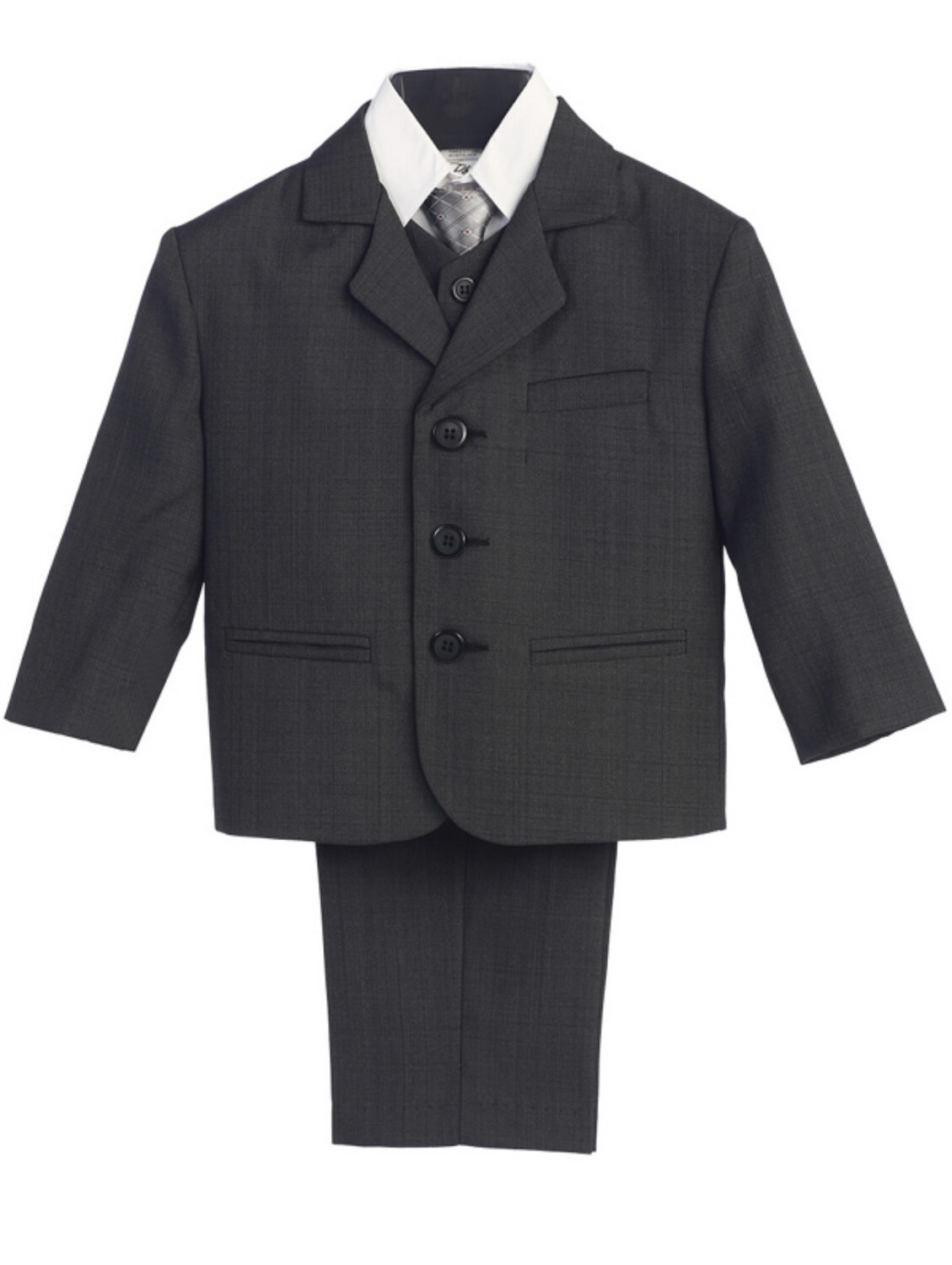 Boys 5 Piece Suit 3710D-Dark Gray