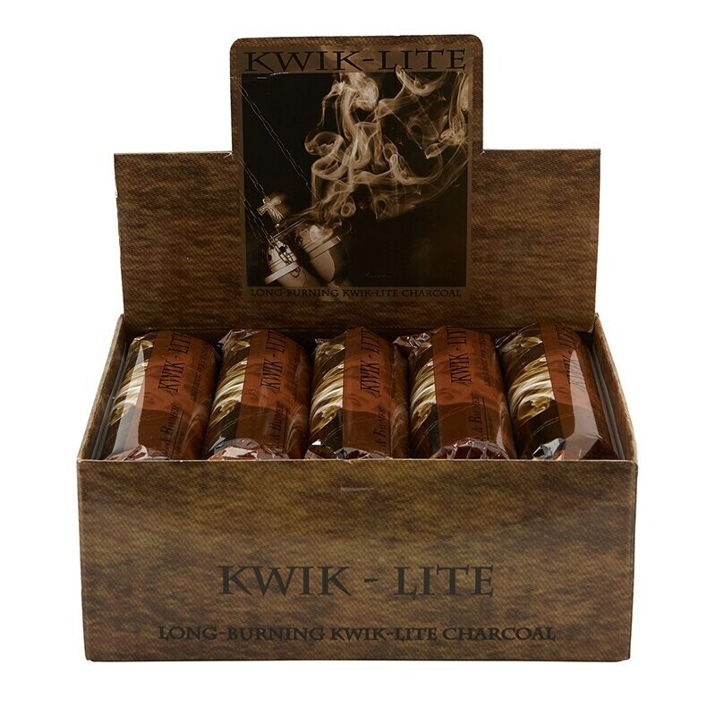 Kwik-Lite Charcoal Box - 10 Tabs/Foil, 10 Foils/Bx