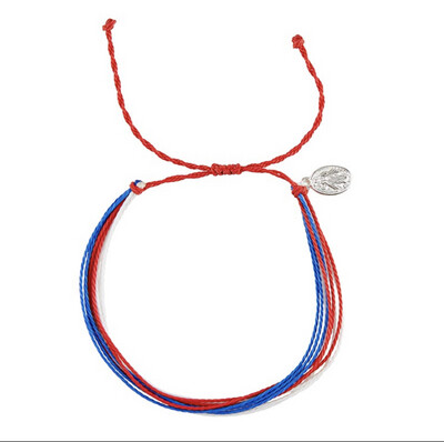 Divine Mercy String Bracelet with Silver Medal