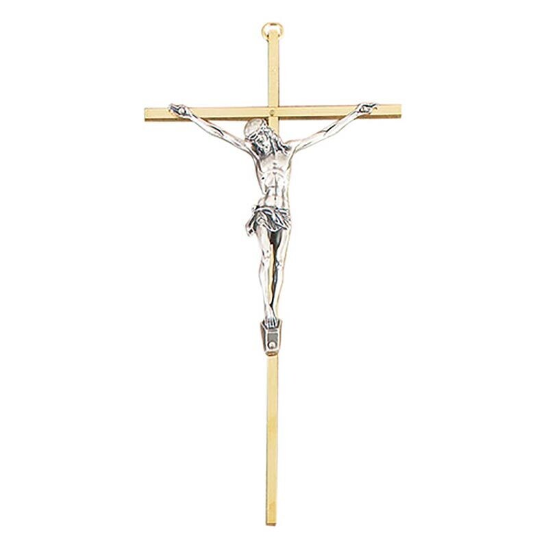 10” Crucifix with Gold Plated Corpus