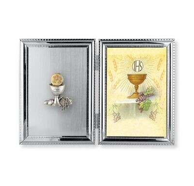 Silver Plated Communion Chalice Picture Frame
