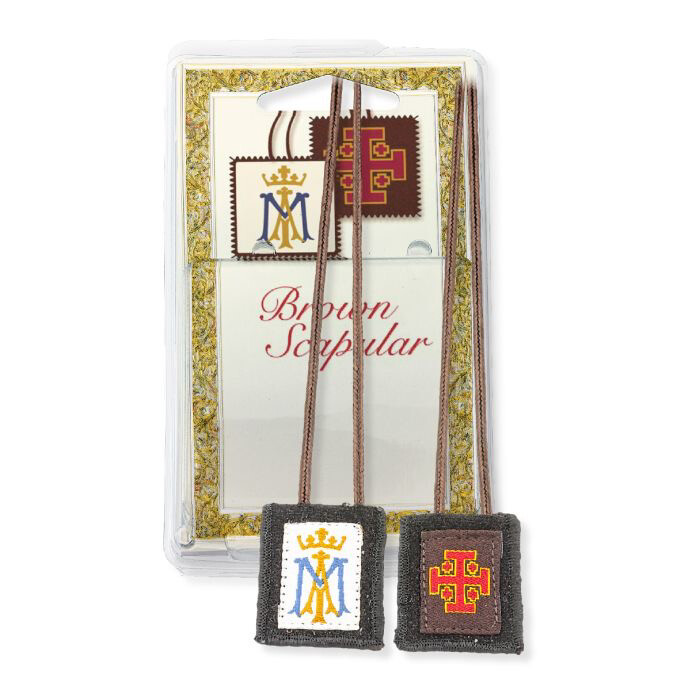 SMALL WOOL SYMBOL SCAPULAR PACKAGED