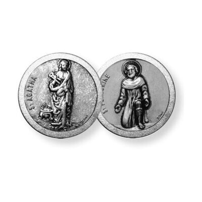 St Peregrine - St Agatha Pocket Token 1068-514