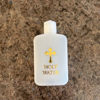 Holy Water Large Plastic 4oz 1960