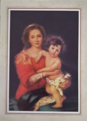 Madonna with Christ Child Christmas Card