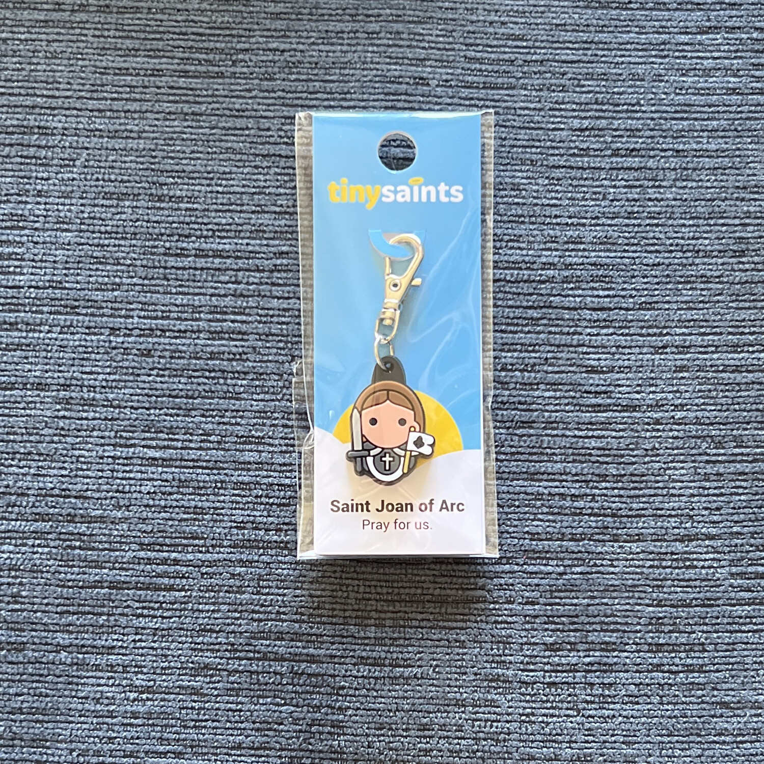 St Joan of Arc Tiny Saints Key Chain