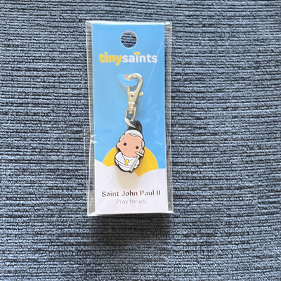 St John Paul II Tiny Saints Key Chain