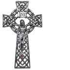 8” Pewter Celtic Crucifix