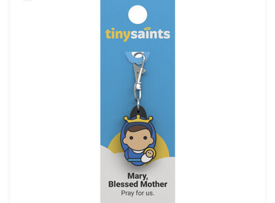 Mary Blessed Mother Tiny Saints Key Chain