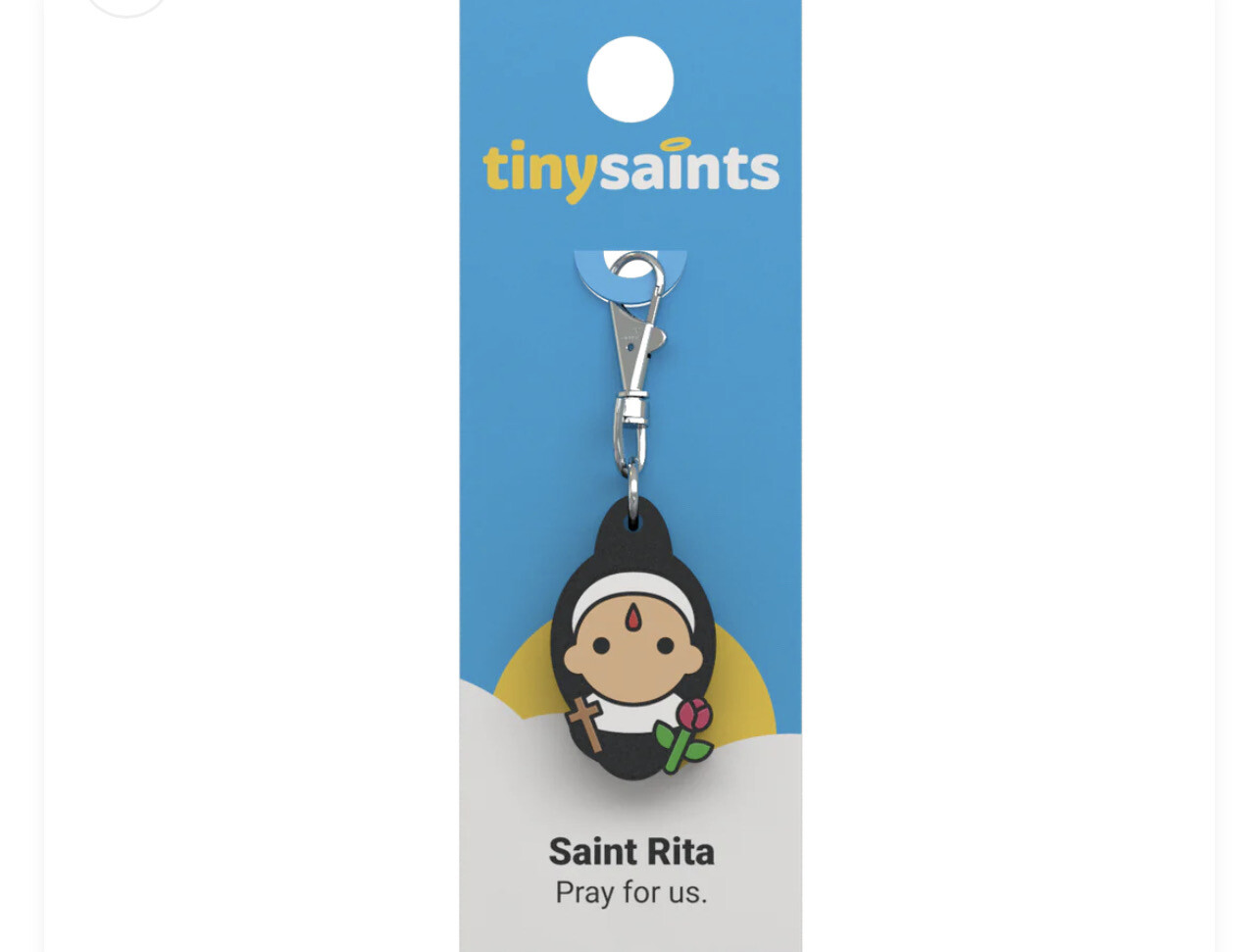 St Rita of Cascia Tiny Saints Key Chain