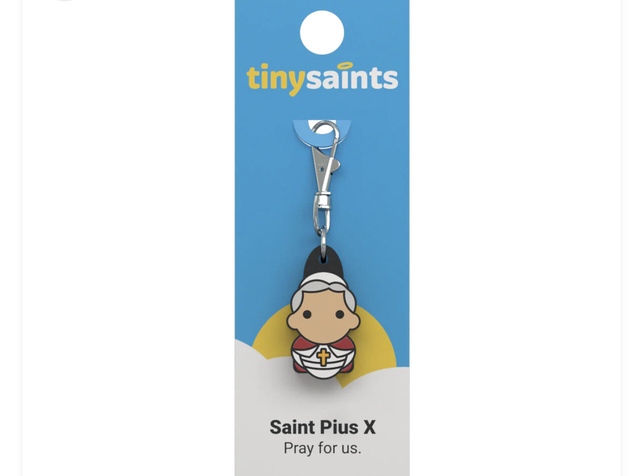 St Pius X Tiny Saints Key Chain