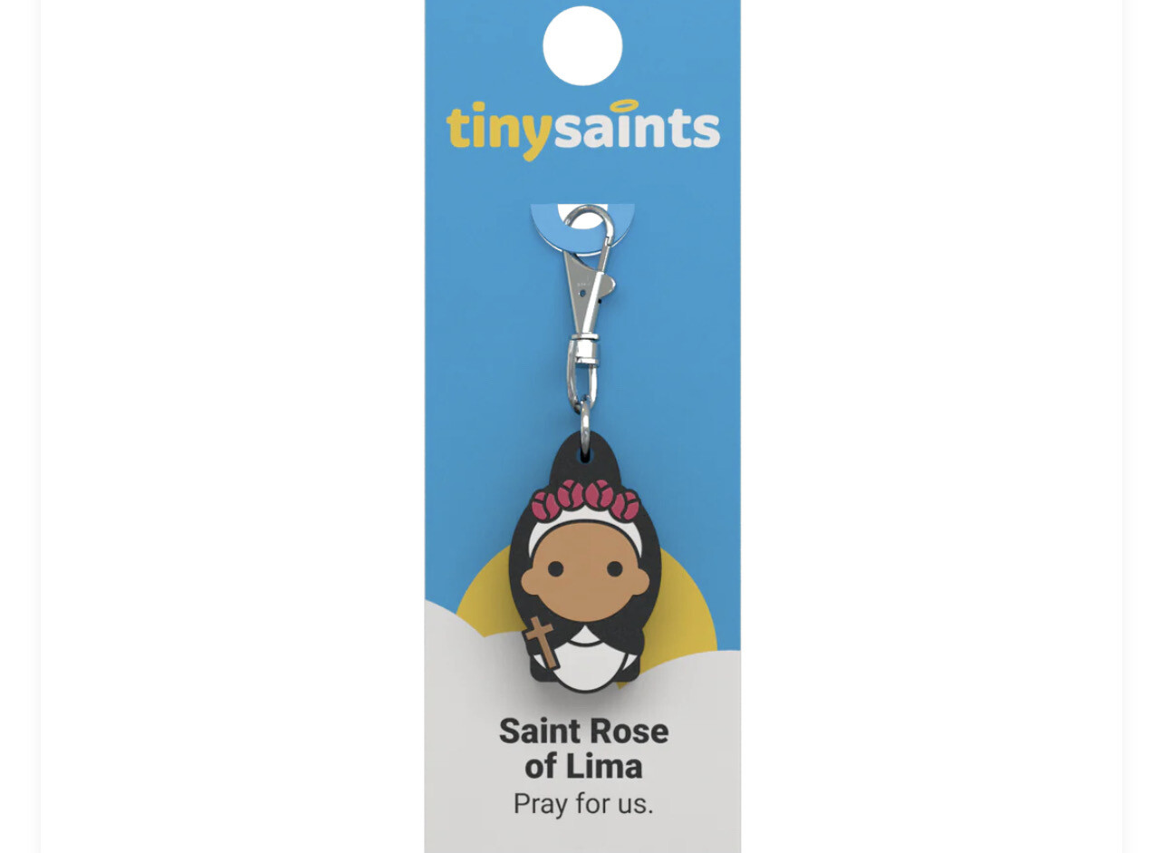 St Scholastica Tiny Saints Key Chain