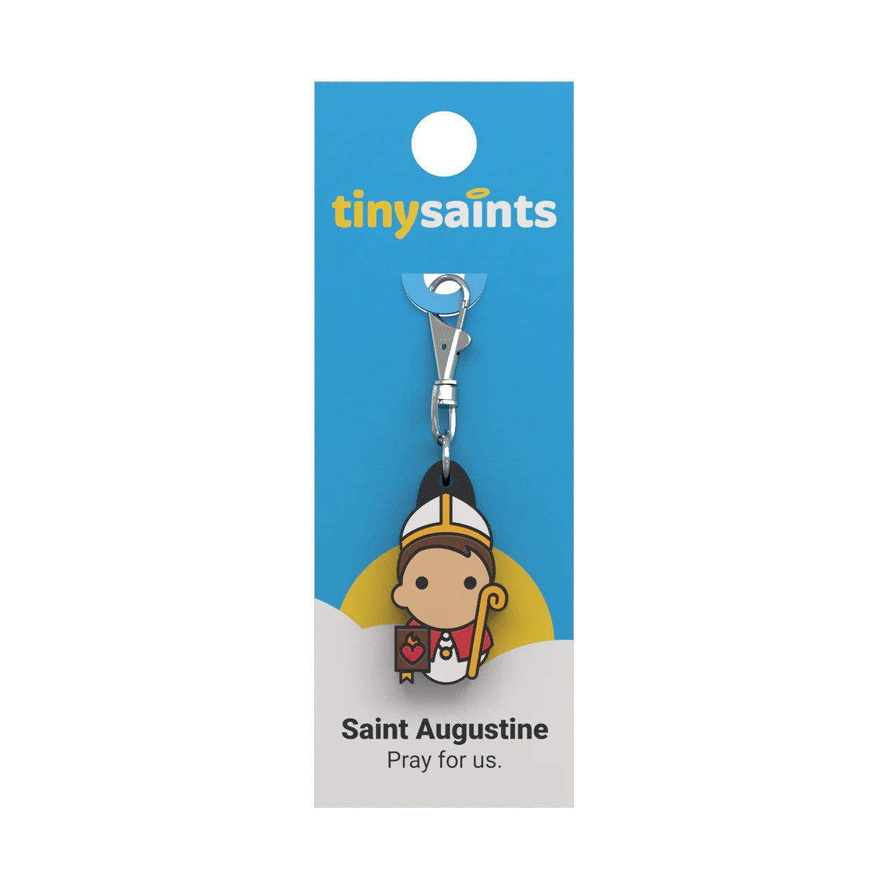 St Augustine Tiny Saints Key Chain