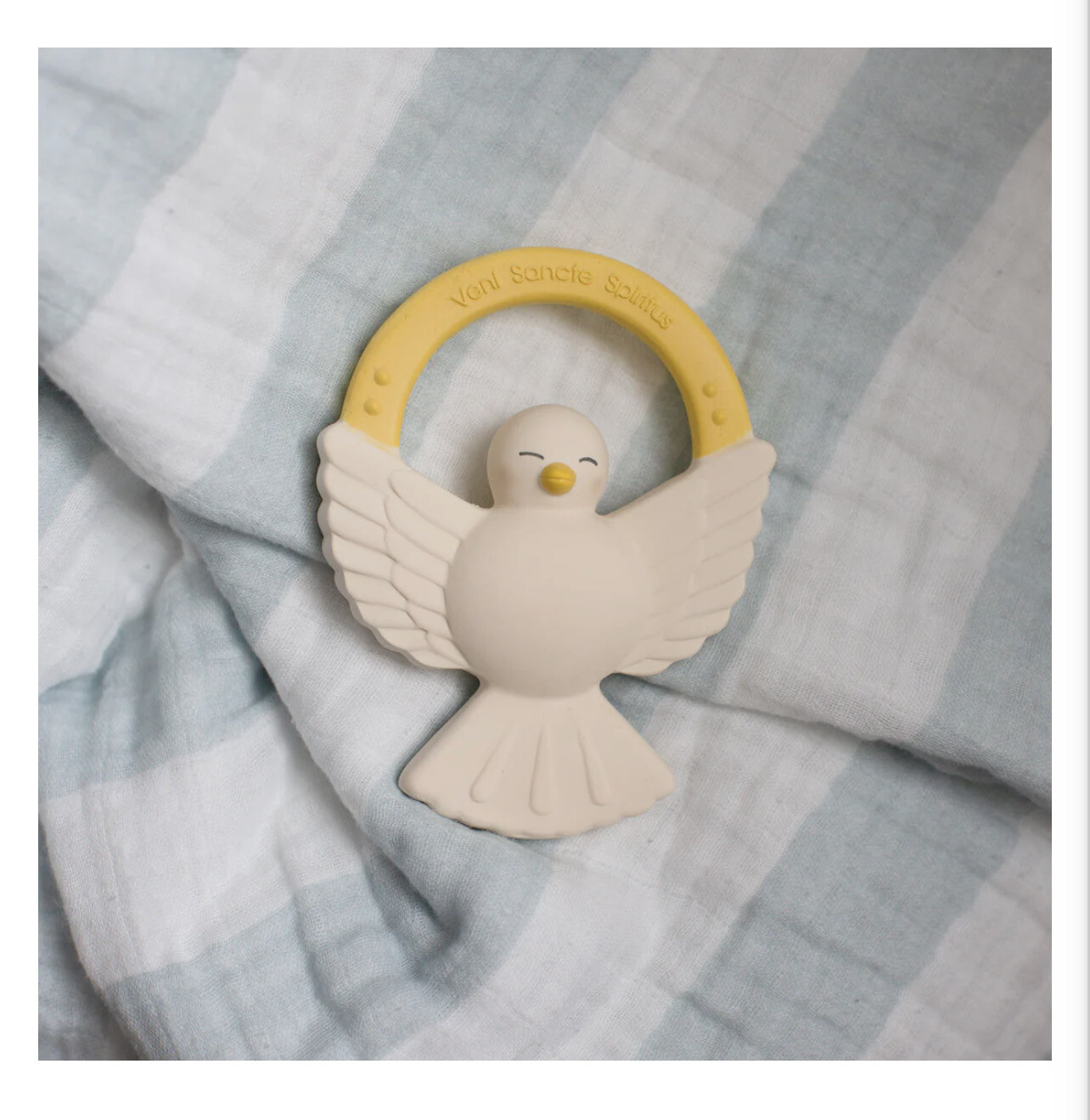 Natural Rubber Teether: Holy Spirit Dove