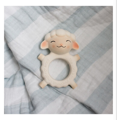 Natural Rubber Teether: God’s Little Lamb