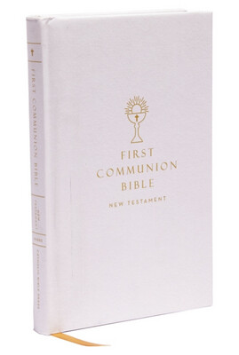 First Communion Bible White