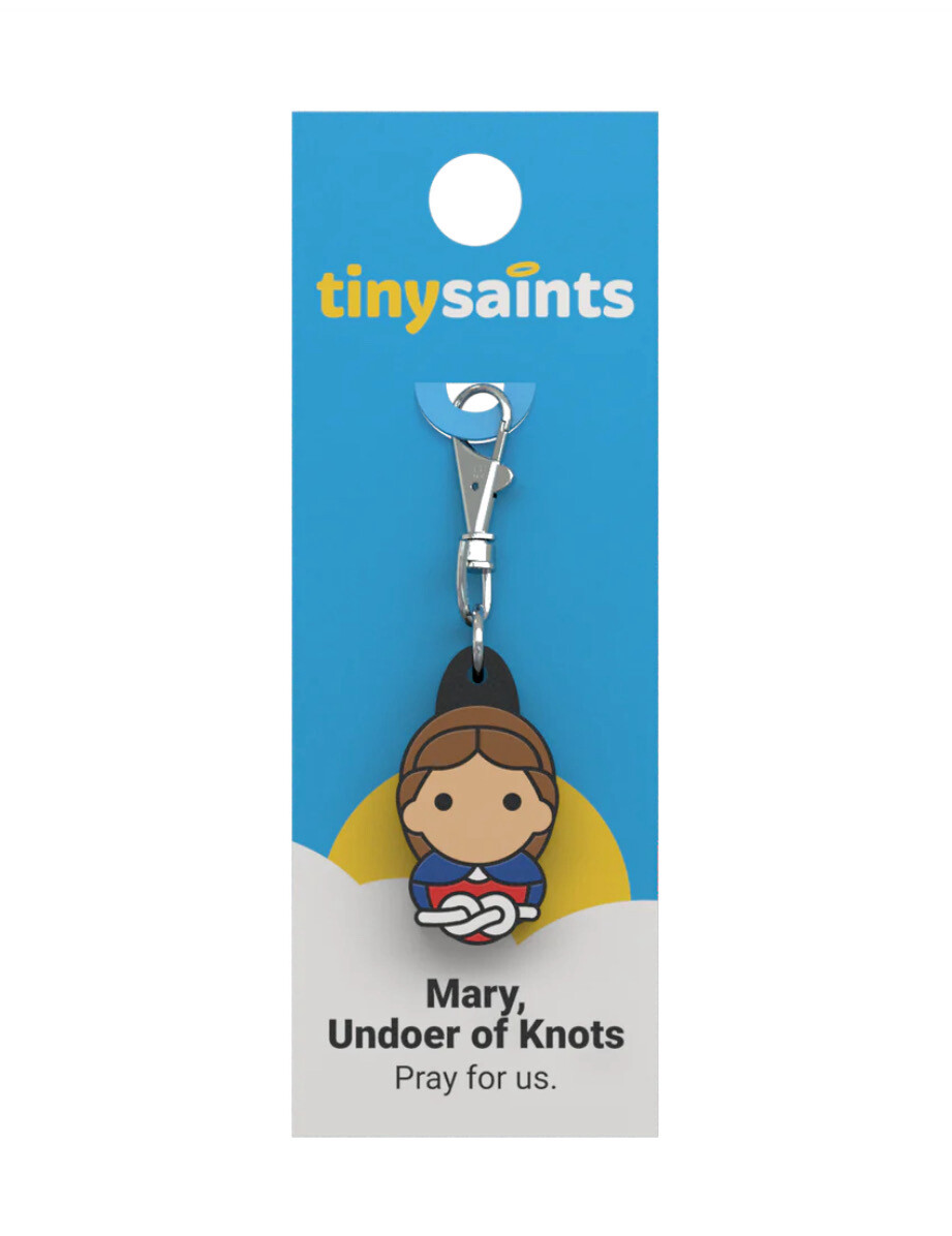 Mary Undoer of Knots Tiny Saints Key Chain