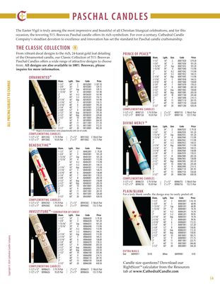 Cathedral Paschal Candle - To Be Billed