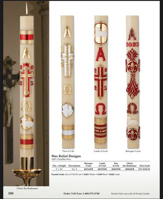 Will and Baumer Paschal Candle - To Be Billed