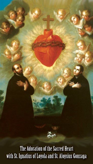 Saints Aloysius Gonzaga &amp; Ignatius of Loyola Prayer Card