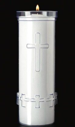 7 Day Sanctuary Light Insert Candles Cathedral 24/Case