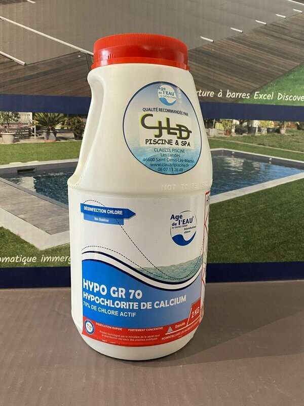HYPOCHLORITE DE CALCIUM EN GRANULES
