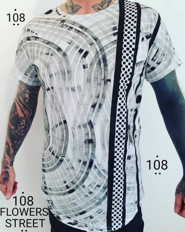 108 FLOWERS STREET ⚘ TEE SHIRT MODÈLE MIAMI - HOMME