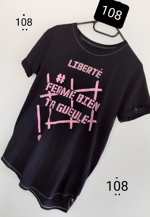 108 FLOWERS STREET ⚘ TEE SHIRT LIBERTY FERME BIEN TA GUEULE - UNISEXE