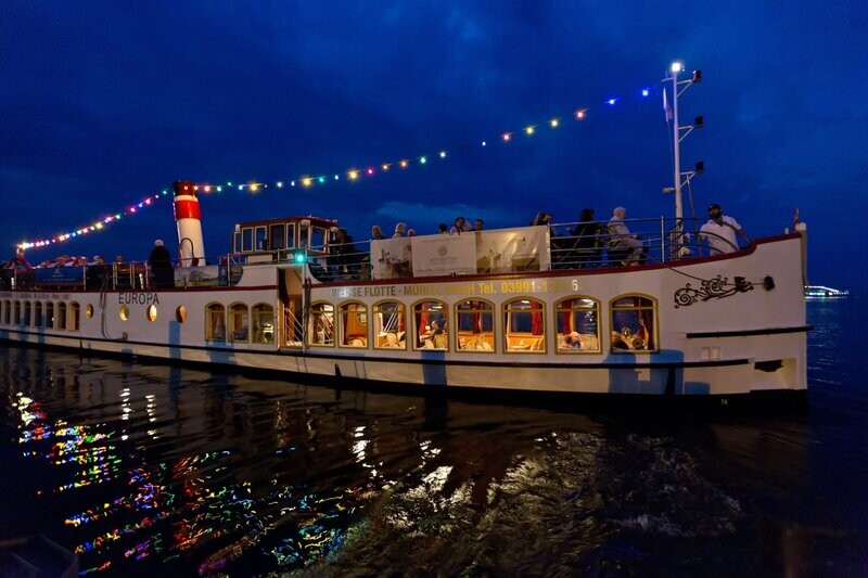 DS Europa - Abendfahrt ab Waren (Müritz) von 18:30 bis 21:30 Uhr