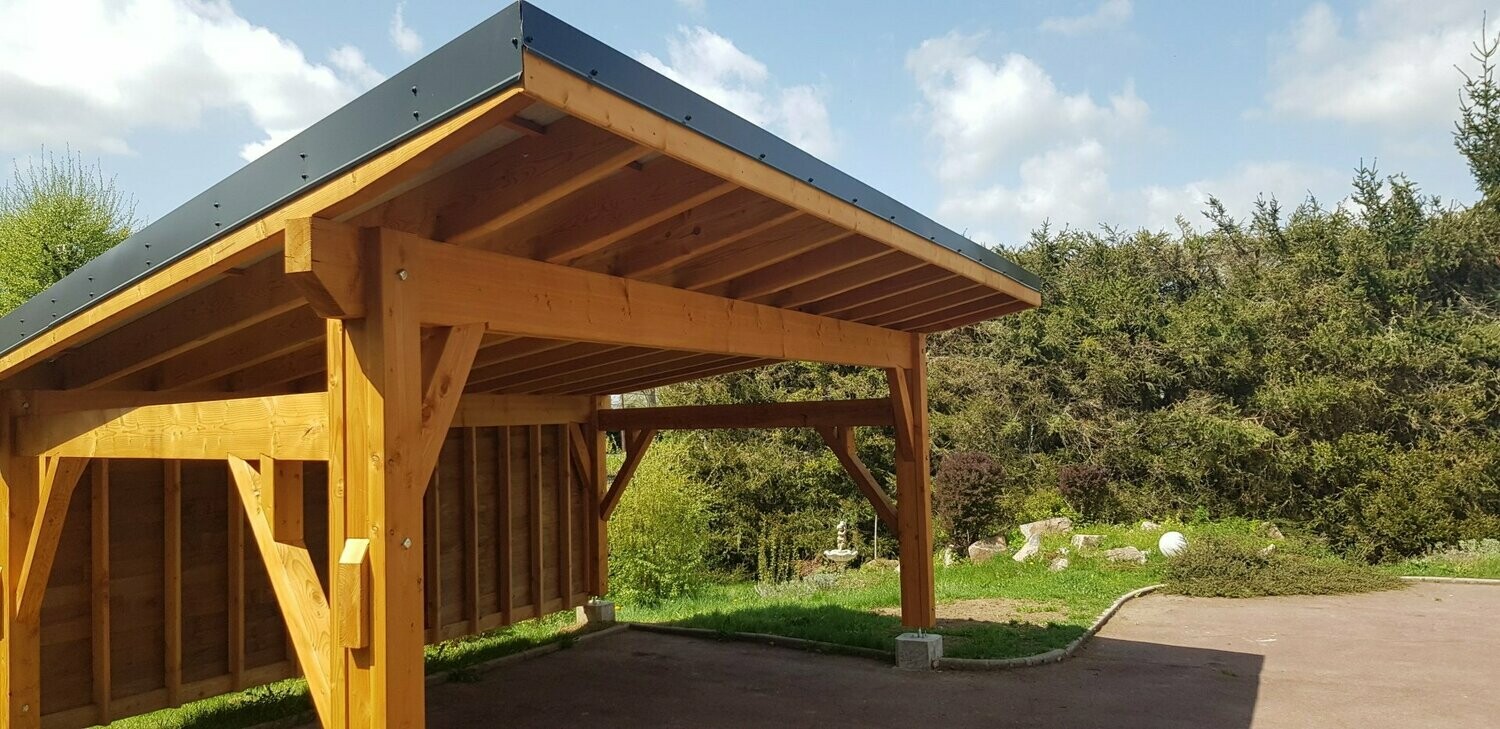 Carports, garages et abris de voiture en pin de Douglas