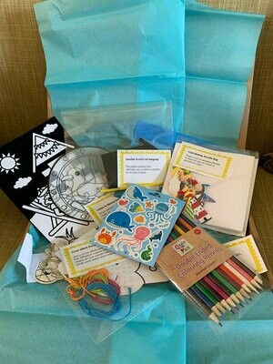 Seaside themed letterbox craft kit
