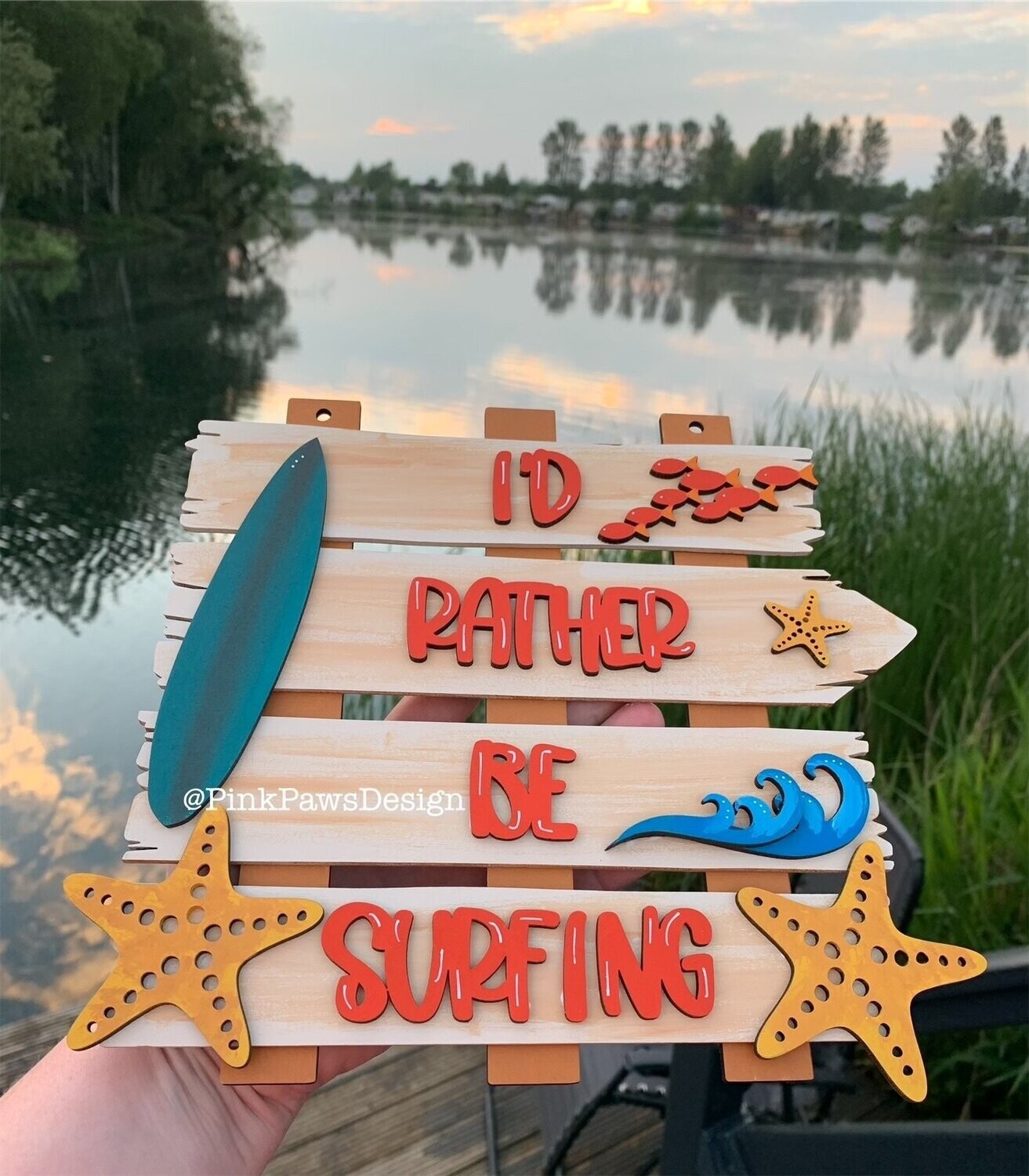 Custom I'd rather be.....plaques