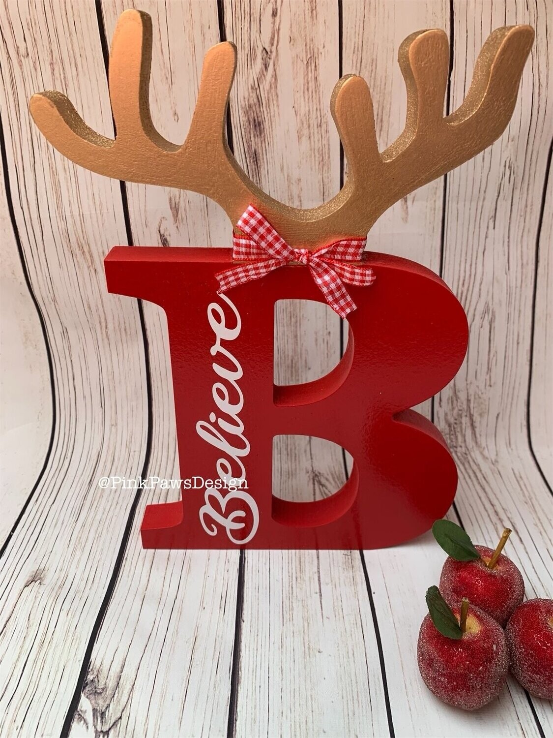 Freestanding B for  'Believe' Antlers