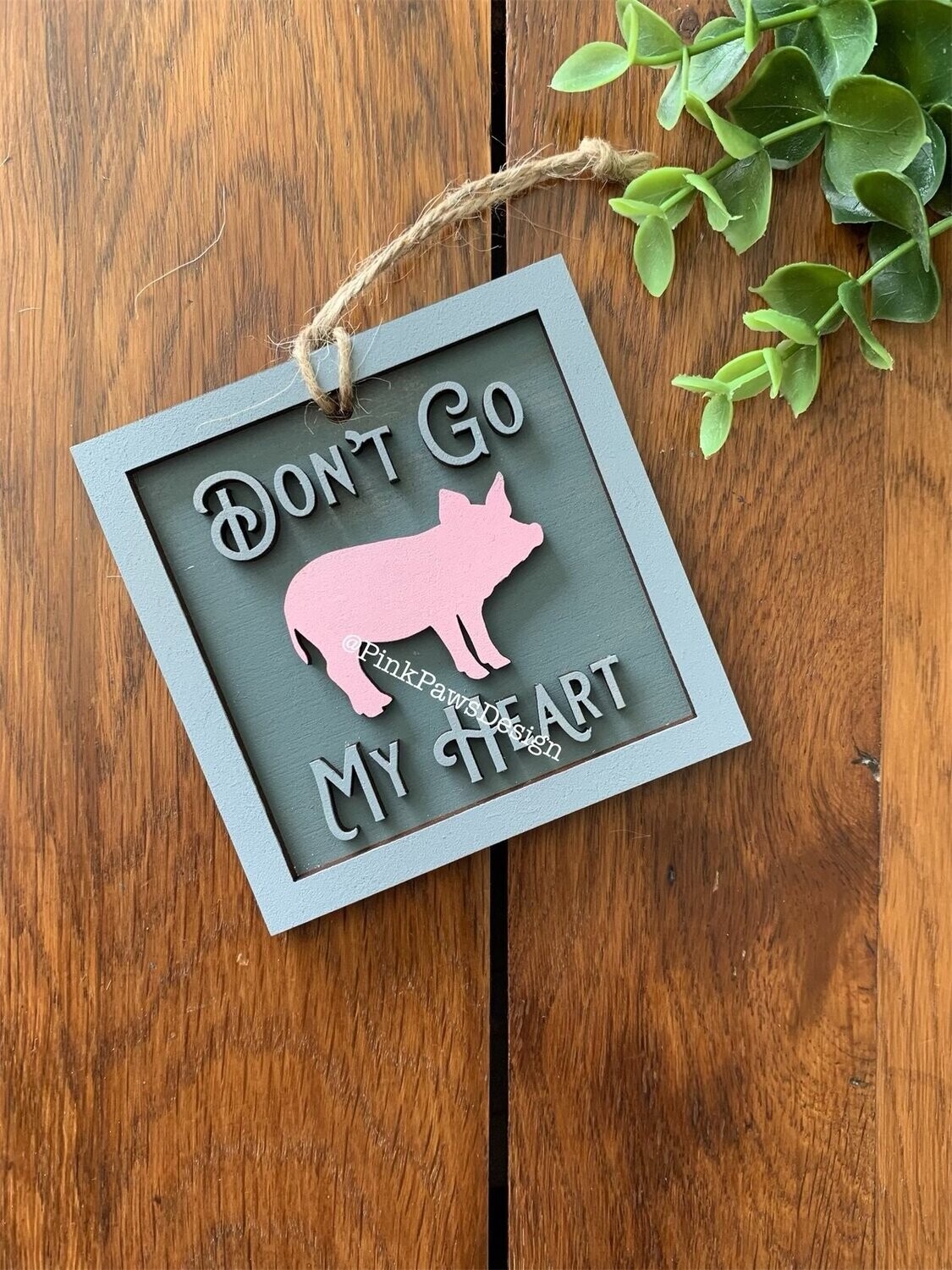 'Don't go 'bacon' my heart' Hanging Decoration