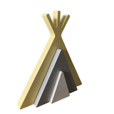 Interlocking Hand Painted Wigwam
