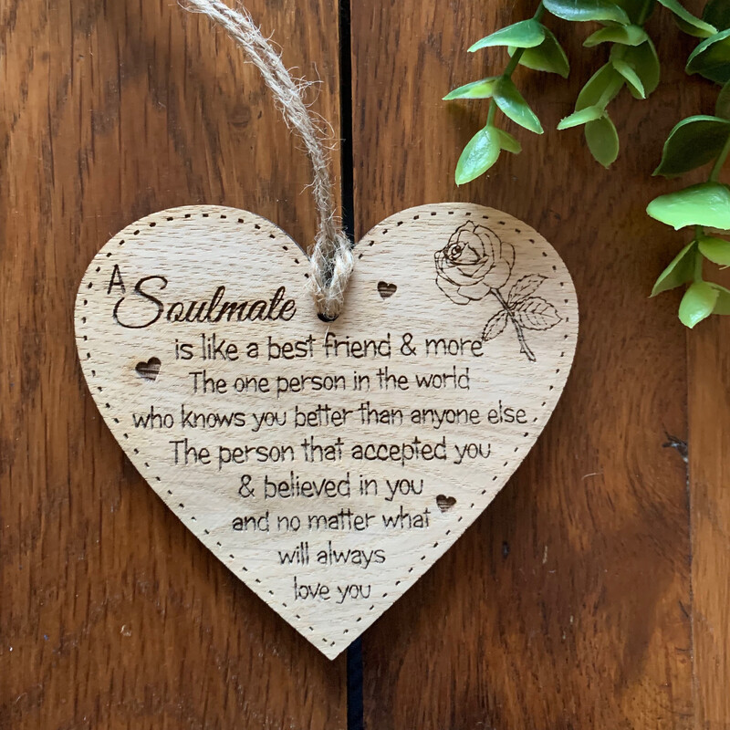 A Soulmate is Like A Best Friend Hanging Decoration