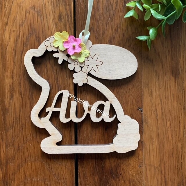 Personalised Bunny Decoration