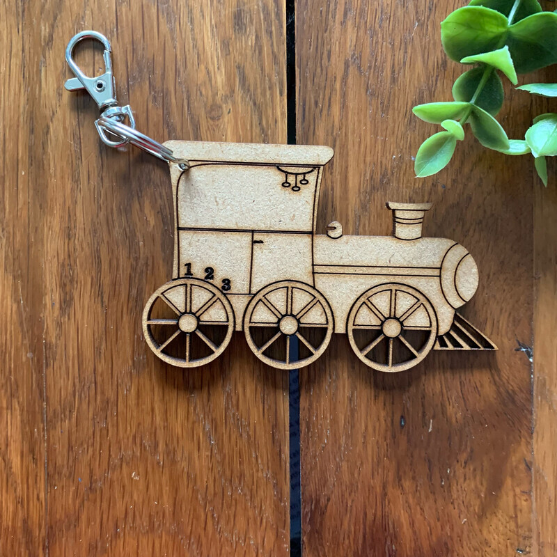 Steam Train Bag Tag