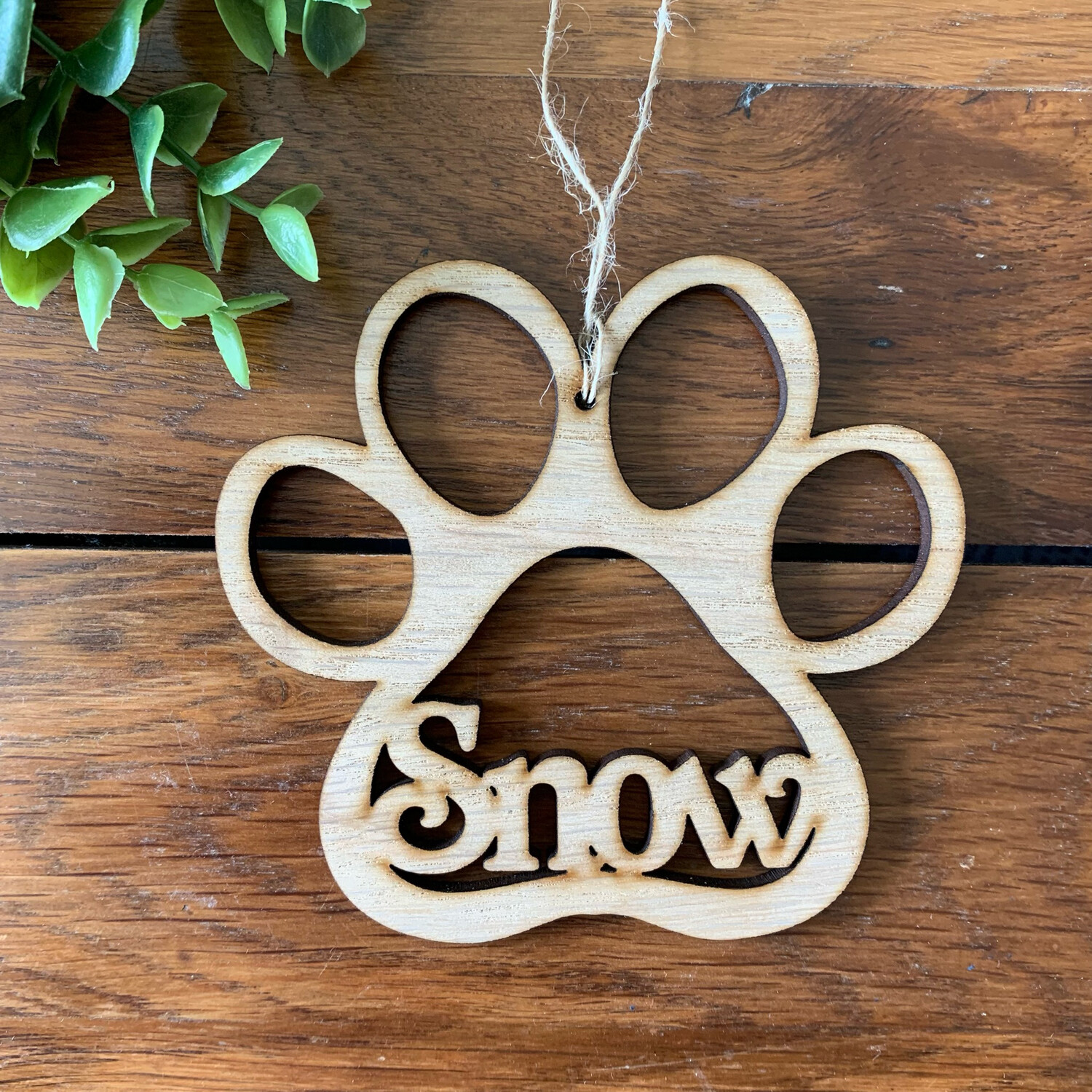 Personalised Paw Print  Bauble / Hanger