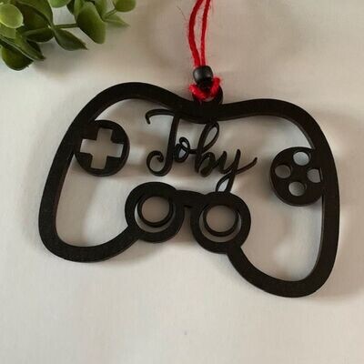 Personalised Gaming controller themed decoration / tag