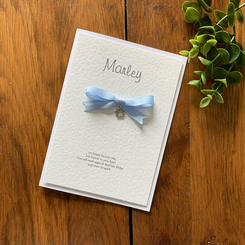 Pet Memorial Card