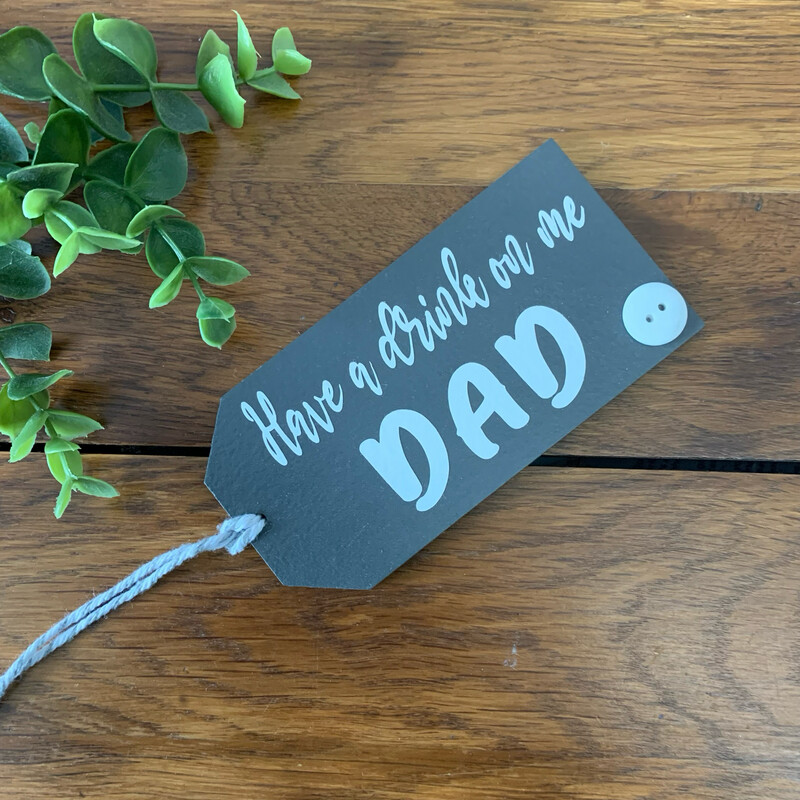Wooden Gift Tag Dad