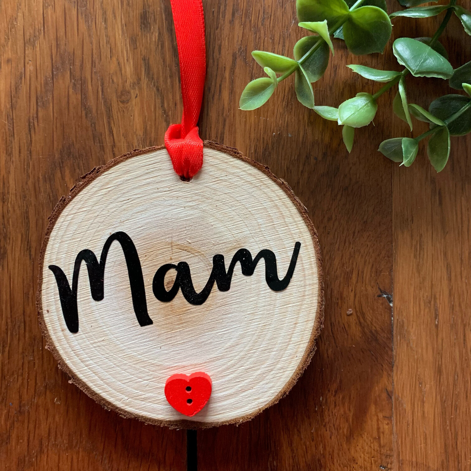 Personalised ‘Mam’ Wood slice