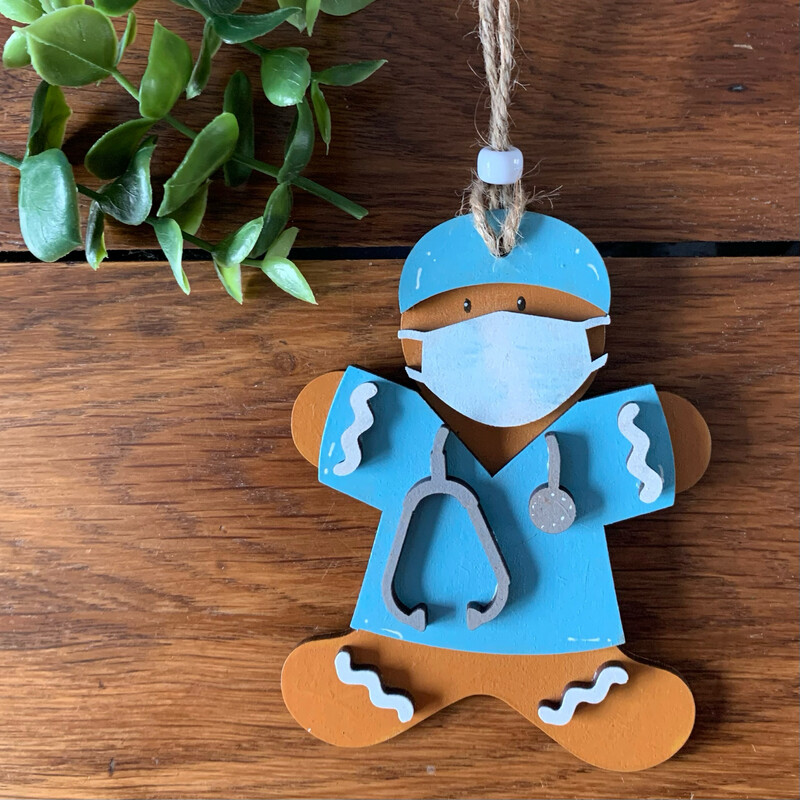 Surgeon / Consultant / Doctor Gingerbread Hanging Decoration