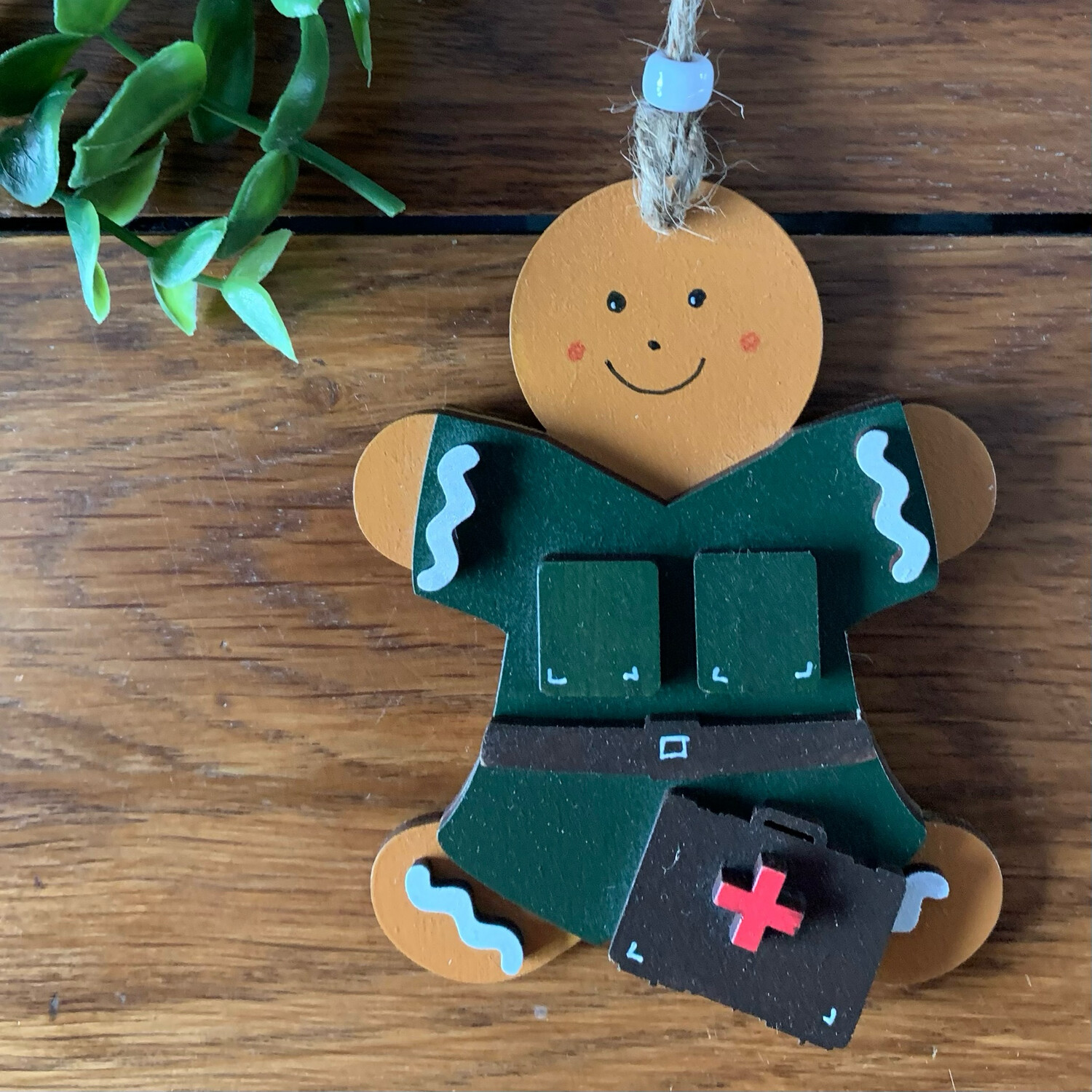 Paramedic Gingerbread Hanging Decoration