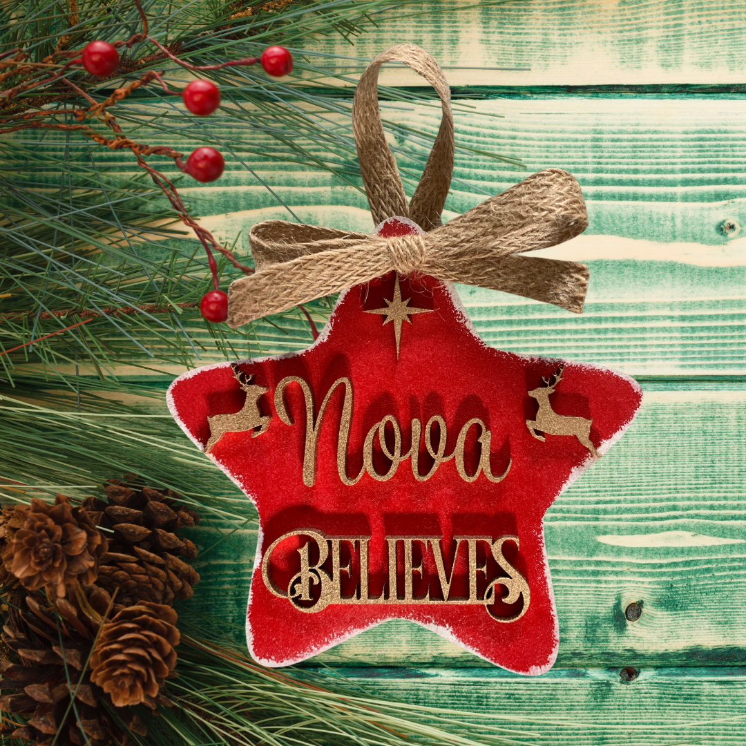 Personalised Name 'Believes' Decoration