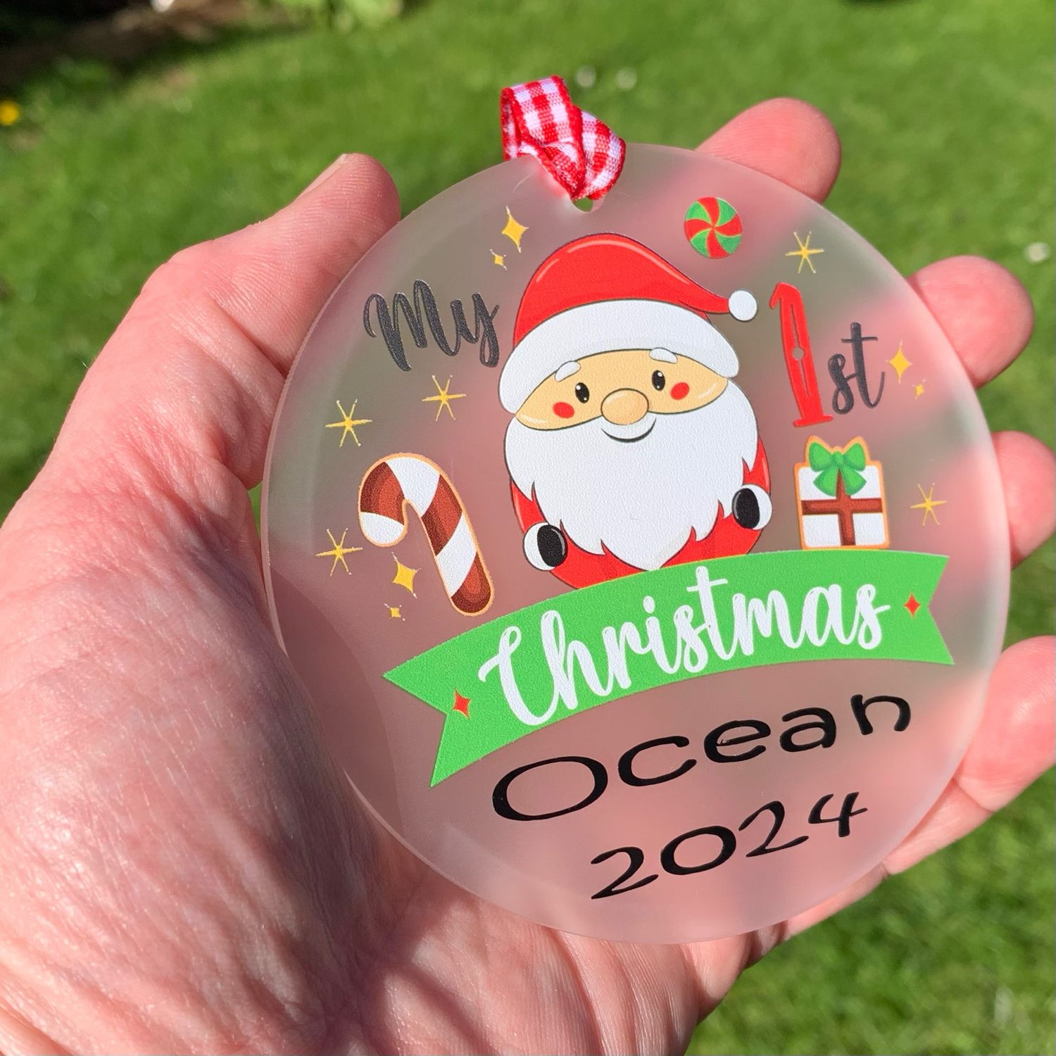 My First Christmas Santa Decoration